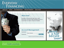 Tablet Screenshot of everydayfinancing.com